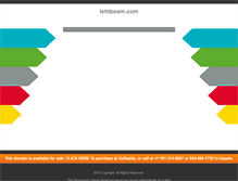 Tablet Screenshot of letitbeam.com
